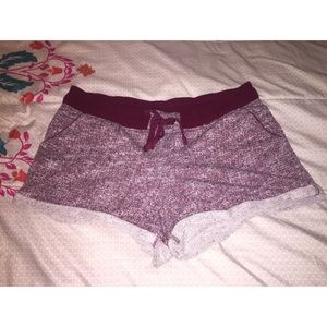 maroon shorts